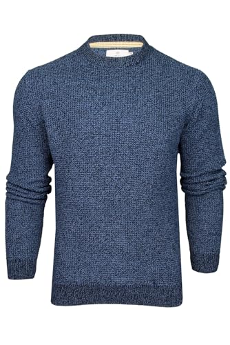 Xact Men’s Waffle Knit Crewneck Sweater – Classic Midweight Pullover