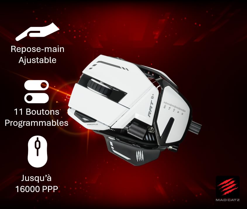 MadCatz R.A.T. 6+ Optical Gaming Mouse, Black