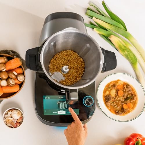 Cecotec Mambo 11090 Multifunctional Kitchen Robot 1600 W, 37 Functions, App, Scale and 3.3 Litre Stainless Steel Jug, Dishwasher Safe, Recipe Book and Accessories