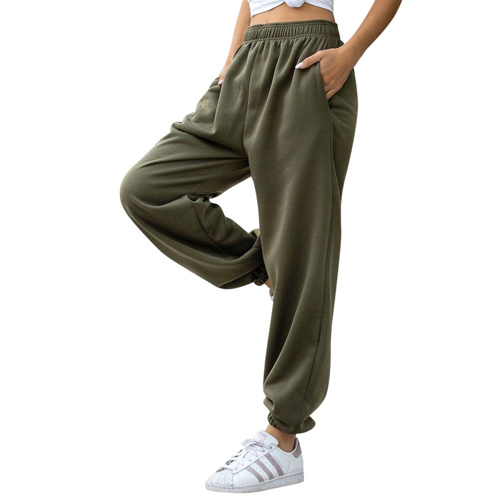 Nuofengkudu Women’s High-Waist Jogging Pants