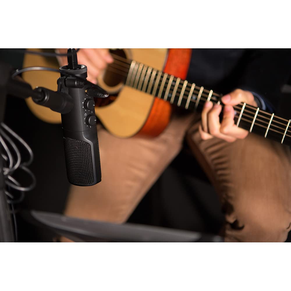 RØDE NT-USB+ Professionelles USB-Mikrofon für Profi-Audioaufnahmen direkt auf dem Computer oder Mobilgerät, schwarz