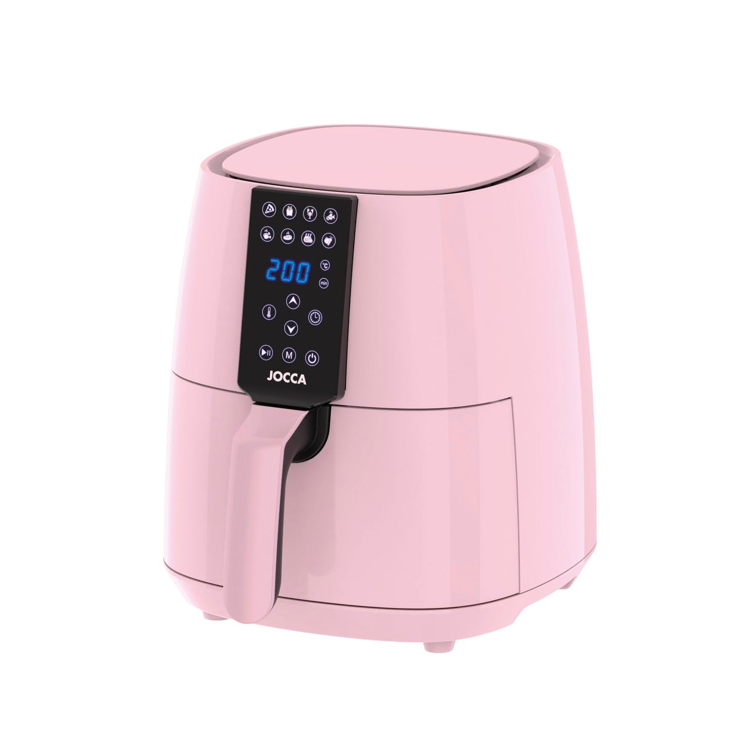 Jocca Heißluftfritteuse Sweet Line, 3,8L Fritteuse, 1450W, 8 Programme, LED Touchscreen, Timer, Rosa