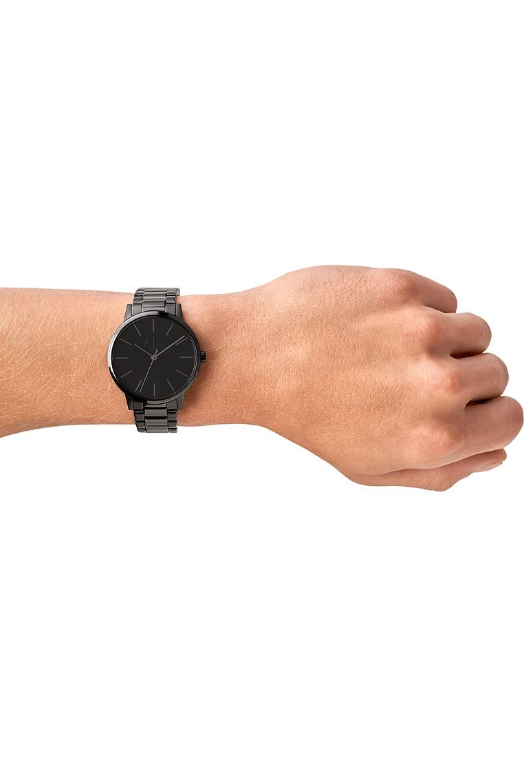 Armani Exchange Watch for Men, Quartz Movement and 42mm Case Size with Stainless Steel, Leather or Silicone Strap