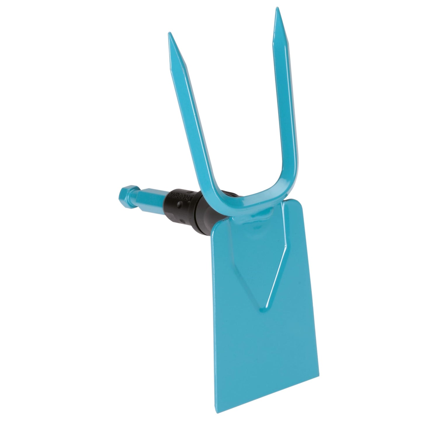 Gardena combisystem-Gartenhacke: Hacke mit herzförmigem Blatt, 2 Zinken, 7 cm Arbeitsbreite, aus hochwertigem Qualitätsstahl, Duroplast-beschichtet (3215-20)
