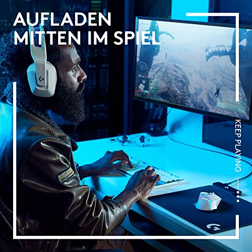 Logitech G502 X Kabelgebundene Gaming-Maus - LIGHTFORCE Hybrid optisch-mechanische Primärschalter, HERO 25K Gaming-Sensor, Kompatibel PC - macOS/Windows - Weiß