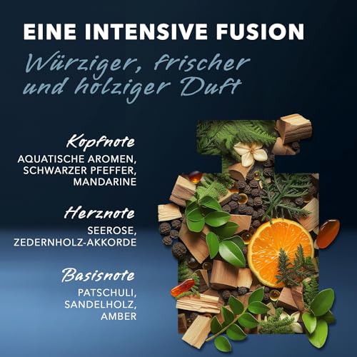 MEXX BLACK Man Eau de Parfume, verführerisch-intensiver Duft mit aquatisch-holzigen Noten für sinnliche Männer, 50ml