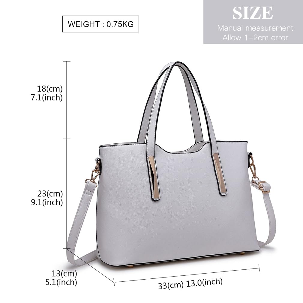Miss Lulu Women’s Handbag – 2-Piece Medium Shoulder Bag Set