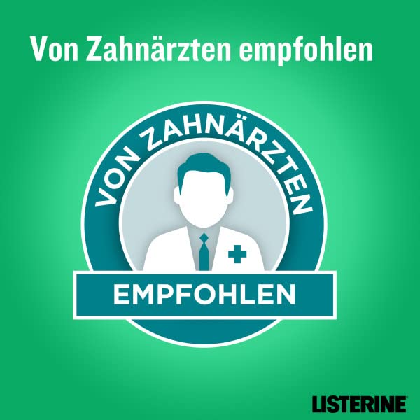 LISTERINE Total Care Zahnfleisch-Schutz (6 x 500 ml), antibakterielle Mundspülung mit Fluorid für gesundes Zahnfleisch, Zahnpflege Mundwasser reduziert Zahnbelag mit 6 in 1 Wirkung