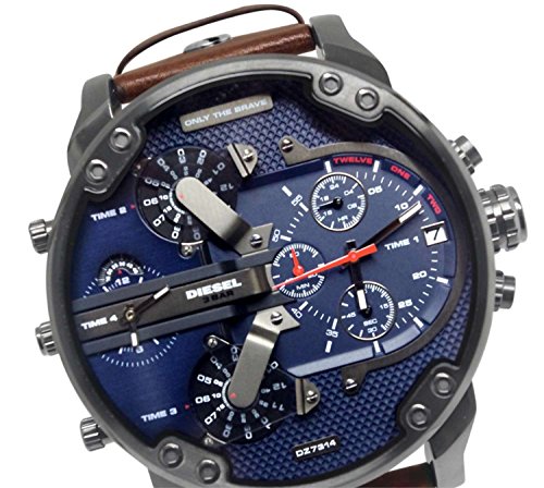 Diesel Mr. Daddy Men's Multifunctional Watch with Silicone, Stainless Steel or Leather Strap