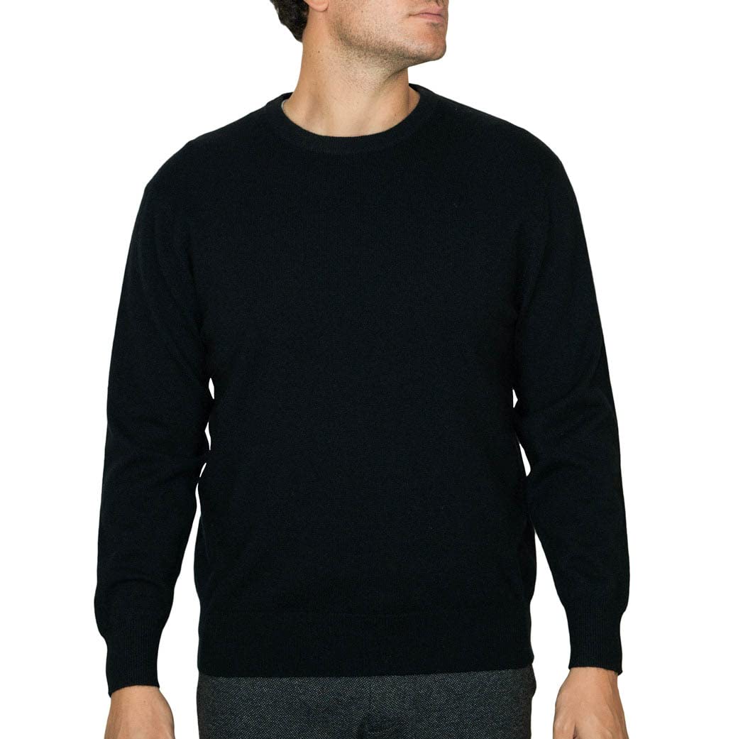 Lona Scott Men’s Cashmere Sweater – Classic Crew Neck