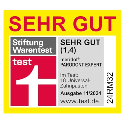 meridol Zahnpasta Parodont Expert 75 ml - Zahncreme wirkt antibakteriell und unterstützt so den natürlichen Heilungsprozess des Zahnfleisch