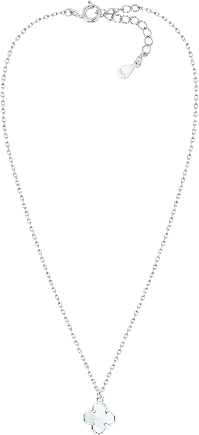 Sofia Milani Women's Necklace – 925 Sterling Silver Flower Enamel Pendant
