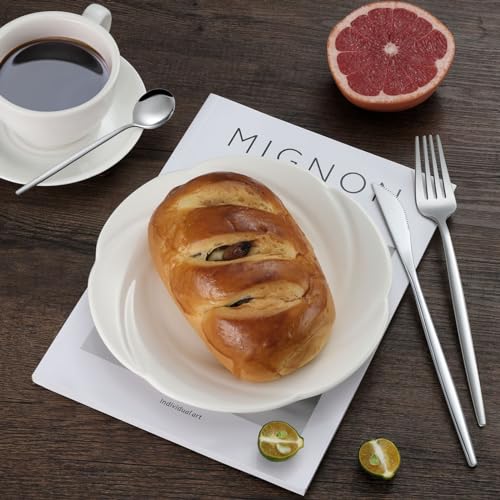 BEWOS 36-teiliges Besteck set mit Steakmesser Service für 6, Premium-Edelstahl-Bestecksets für Haus & Küche, Hochwertiges Messer-Löffel-Gabel-Besteck-Set Hochglanzpoliert, Spülmaschinenfest
