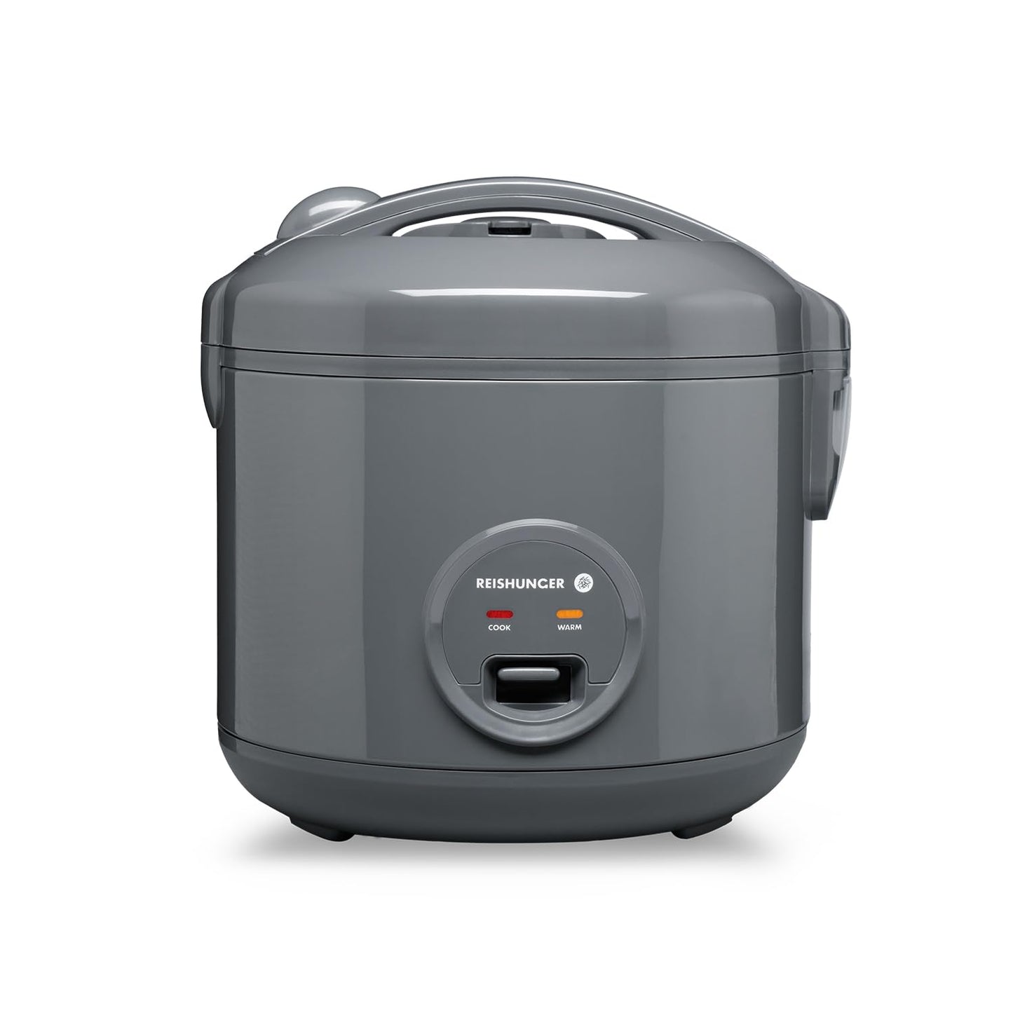 REISHUNGER Reiskocher & Dampfgarer mit Keramikbeschichtung - 1,2 L, Schwarz - Für 1-6 Personen - Schnelle Zubereitung ohne Anbrennen - Mit Warmhaltefunktion inkl. Dämpfeinsatz, Löffel & Messbecher