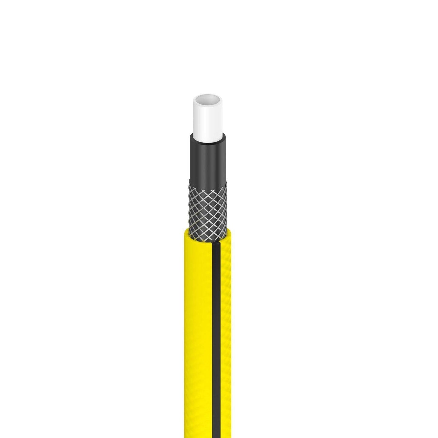 Cellfast Set Gartenschlauch YELLOW, Leicht, Strapazierfähig, 4-lagig, Regner, UV und Algenfest, Verwindungsfestigkeit, REACH-Technologie, 20 bar, -10/+50° Verschluss: 1/2", 15m