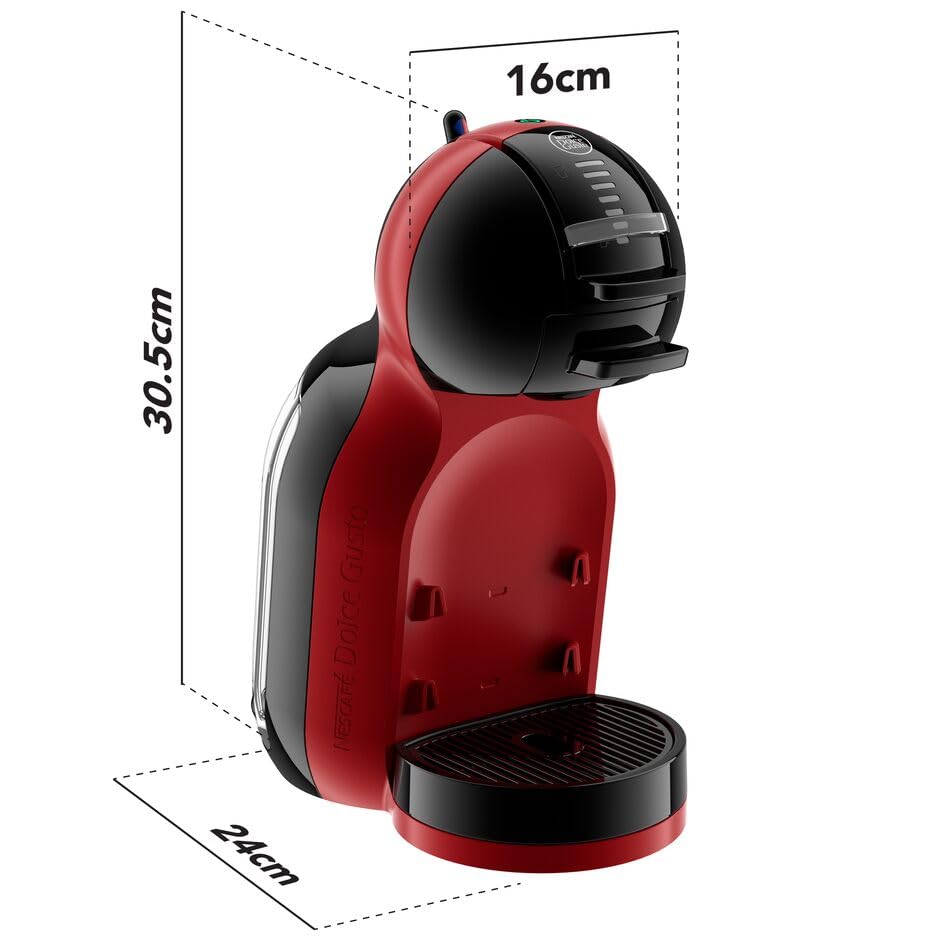 NESCAFÉ DOLCE GUSTO MINI ME by KRUPS arctic-grey/ schwarz automatische Kaffeekapselmaschine