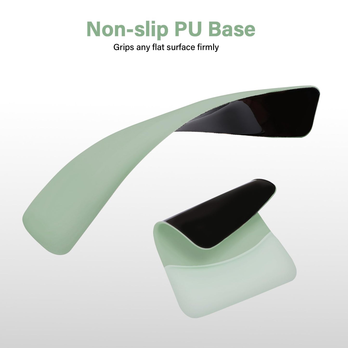 MOSISO Handgelenkstütze für Mauspad&Tastatur Set, Rechteckig Ergonomisch Mauspad Rutschfest Basis Home/Büro Schmerzlinderung&Typing Kissen mit Neopren Cloth&Erhöht Gebogen Memory Schaum,Grün