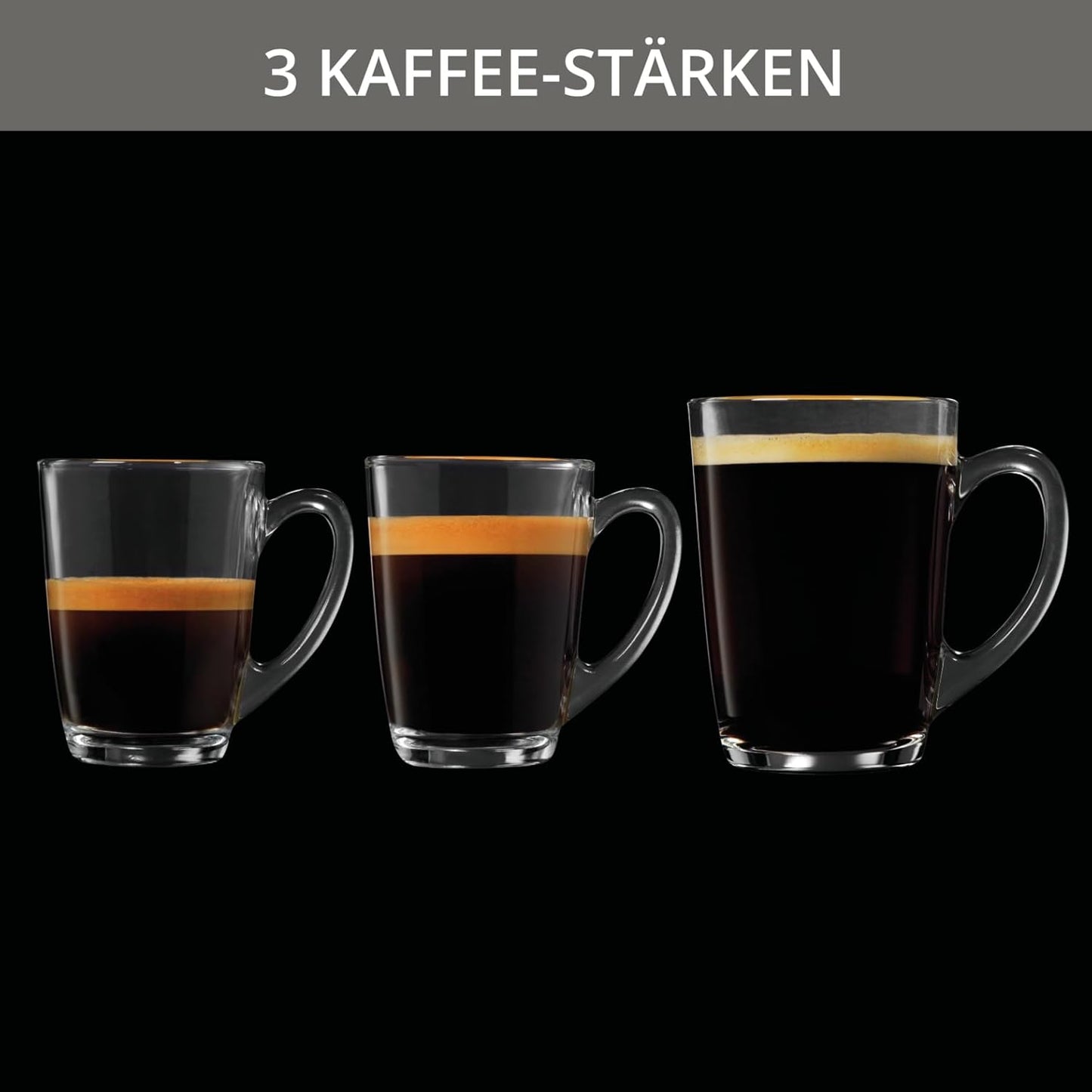 Krups EA8108 Espresso Kaffee Vollautomat mit CappuccinoPlus Milchdüse, schwarz