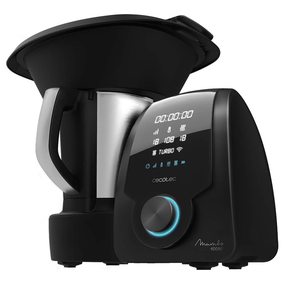 Cecotec Mambo 11090 Multifunctional Kitchen Robot 1600 W, 37 Functions, App, Scale and 3.3 Litre Stainless Steel Jug, Dishwasher Safe, Recipe Book and Accessories