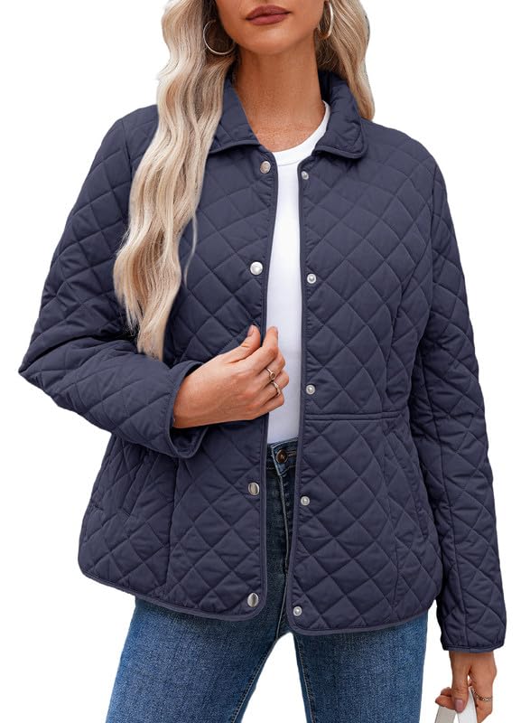 Dokotoo Women’s Quilted Winter Jacket – Warm Puffer Coat with Pockets