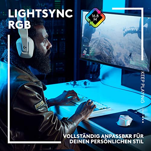 Logitech G502 X Kabelgebundene Gaming-Maus - LIGHTFORCE Hybrid optisch-mechanische Primärschalter, HERO 25K Gaming-Sensor, Kompatibel PC - macOS/Windows - Weiß