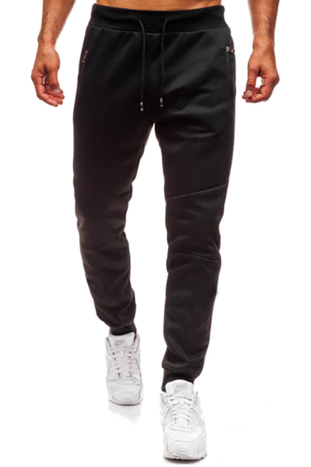 Men’s Sport Pants – Casual Jogger Cargo Sweatpants with Side Stripes