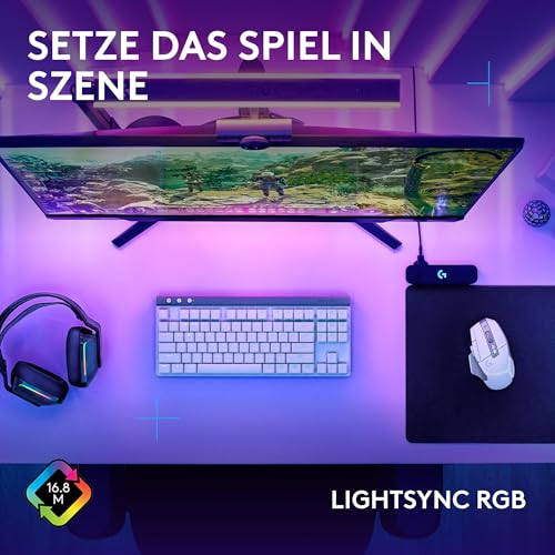Logitech G502 X Kabelgebundene Gaming-Maus - LIGHTFORCE Hybrid optisch-mechanische Primärschalter, HERO 25K Gaming-Sensor, Kompatibel PC - macOS/Windows - Weiß