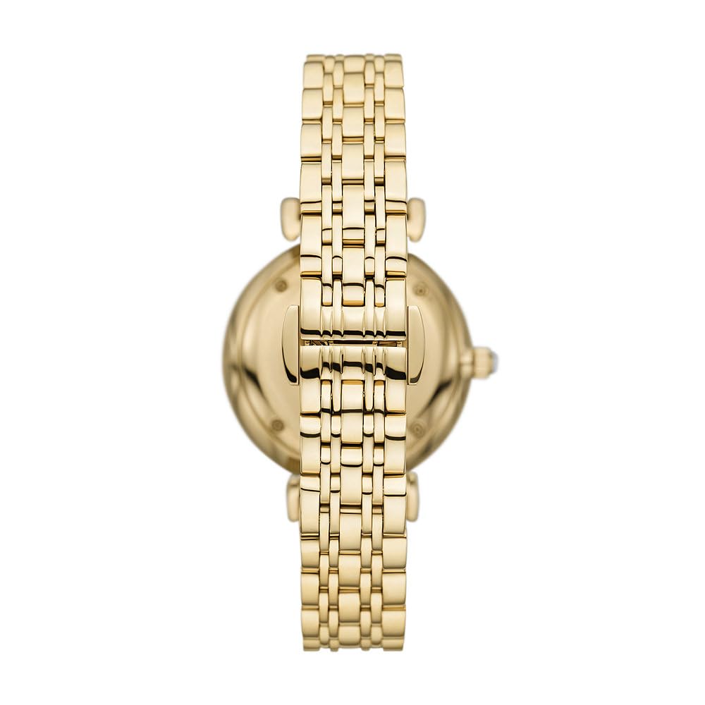 Emporio Armani Ladies Watch with Two Hands Quartz Movement and 32mm Case with Stainless Steel, Leather or Silicone Strap