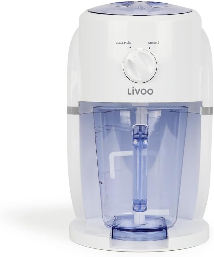 Livoo DOM430 2 in 1 Slush & Crushed Ice Maker, white