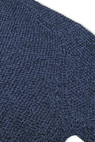 Xact Men’s Waffle Knit Crewneck Sweater – Classic Midweight Pullover