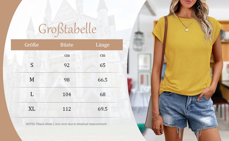 ELFIN Women’s Round Neck Short Sleeve Basic T-Shirt