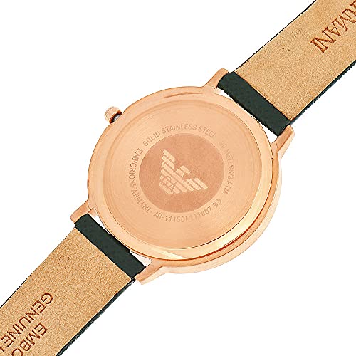 Emporio Armani ladies' two-hand stainless steel watch, 32 mm case size
