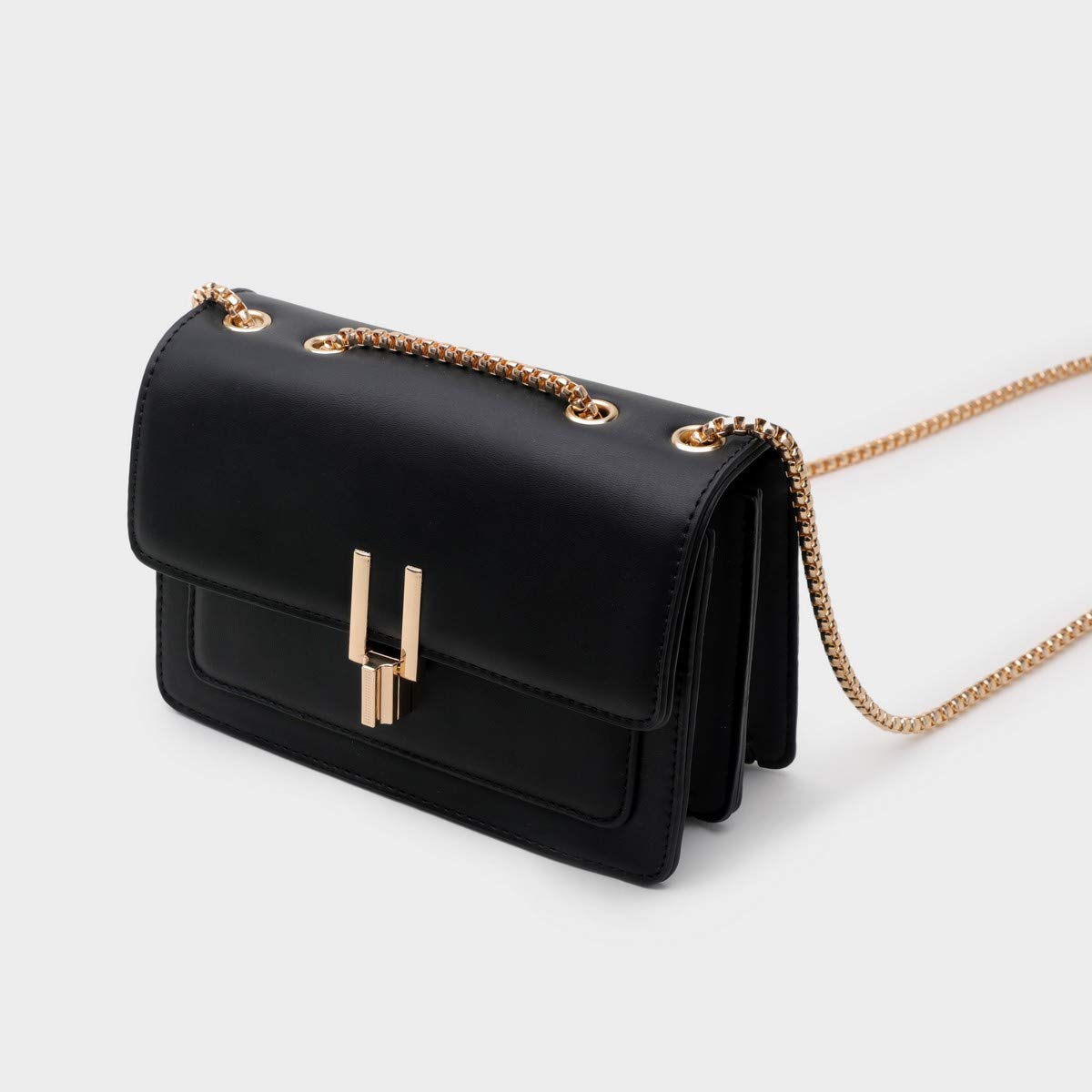 Color-Block Chain Shoulder Bag