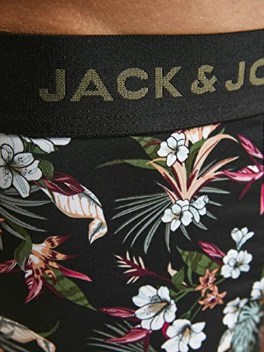 JACK & JONES Men's Boxer Shorts – 3-Pack Solid Color Trunks