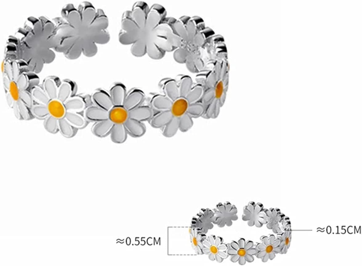 Adjustable Chrysantheme Daisy Ring for Women