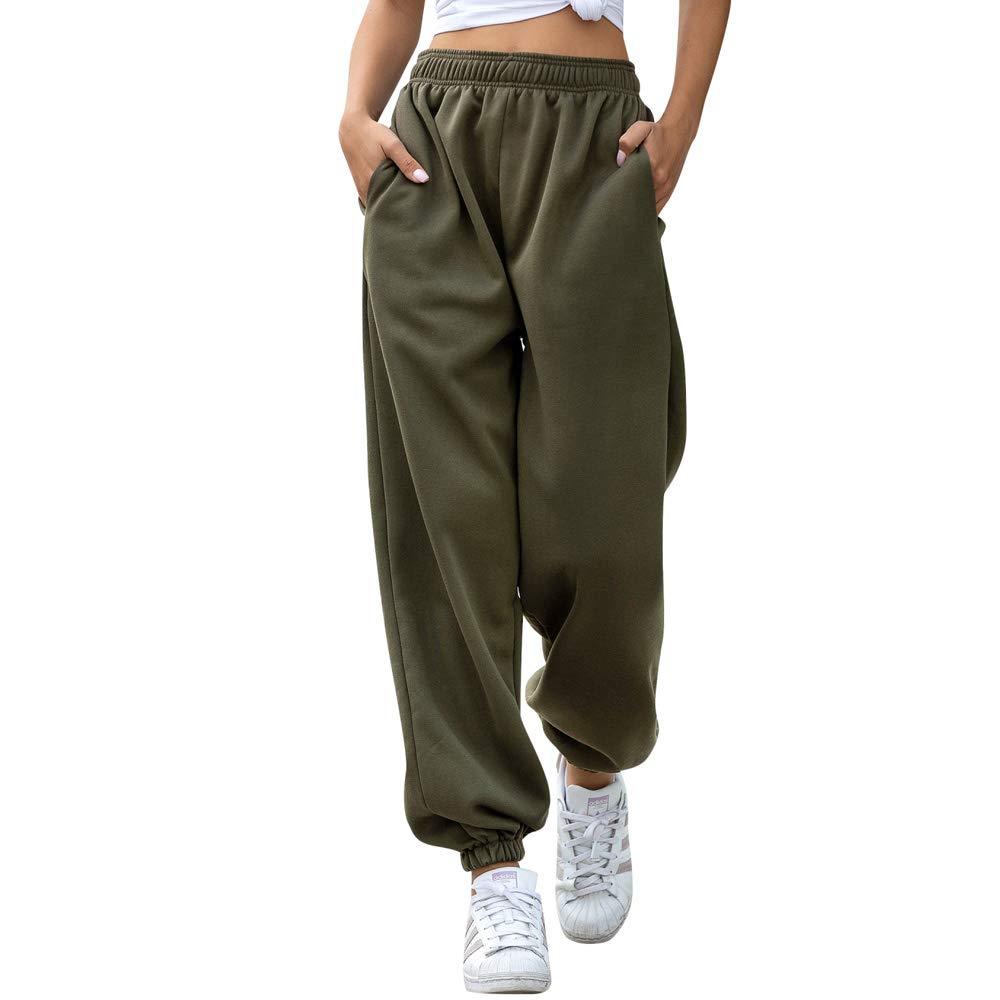 Nuofengkudu Women’s High-Waist Jogging Pants