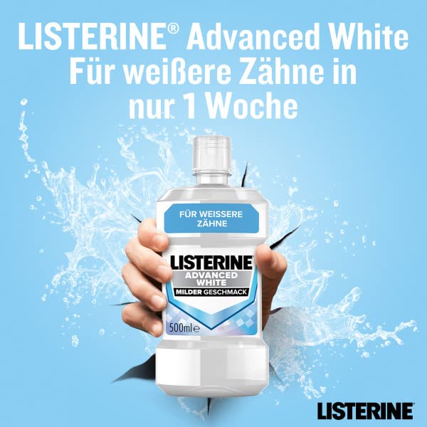 LISTERINE Smart Kidz Mild Berry (500 ml), antibakterielle Kinder Mundspülung ohne Alkohol & ohne Zucker, Mundwasser schützt vor Karies, geeignet für Kinder ab 6 Jahren