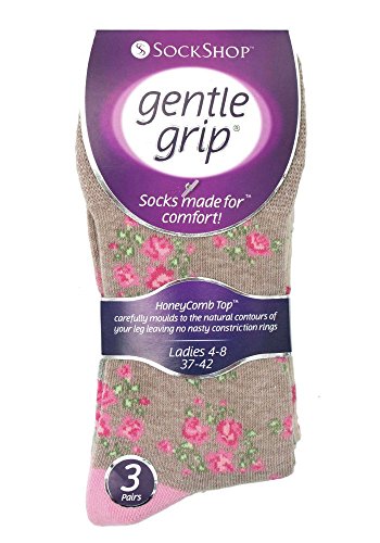 6 Pairs Women's Elastic Socks – Soft Cotton Stripe Crew Socks