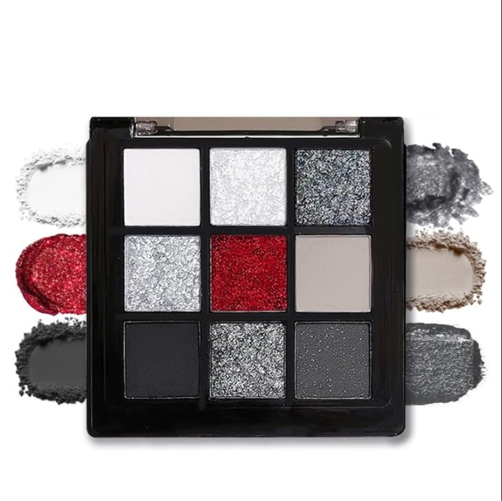Lilbitty Nude Brown Eyeshadow Palette – Rose Gold & Dark Brown Bronze Highly Pigmented Long-Lasting Cream Eyeshadow for Brown Eyes