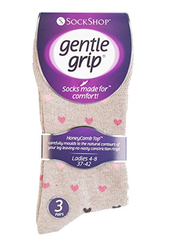 6 Pairs Women's Elastic Socks – Soft Cotton Stripe Crew Socks