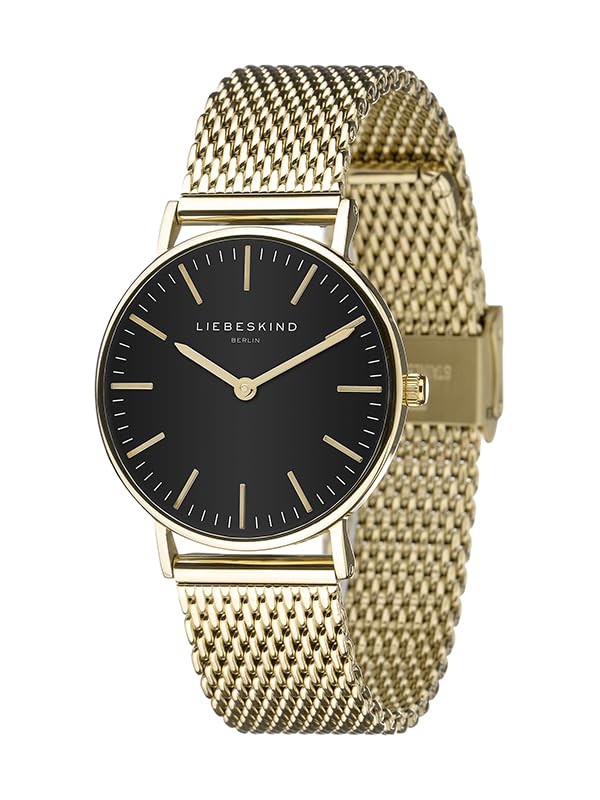 Liebeskind Berlin stainless steel watch with adjustable mesh strap