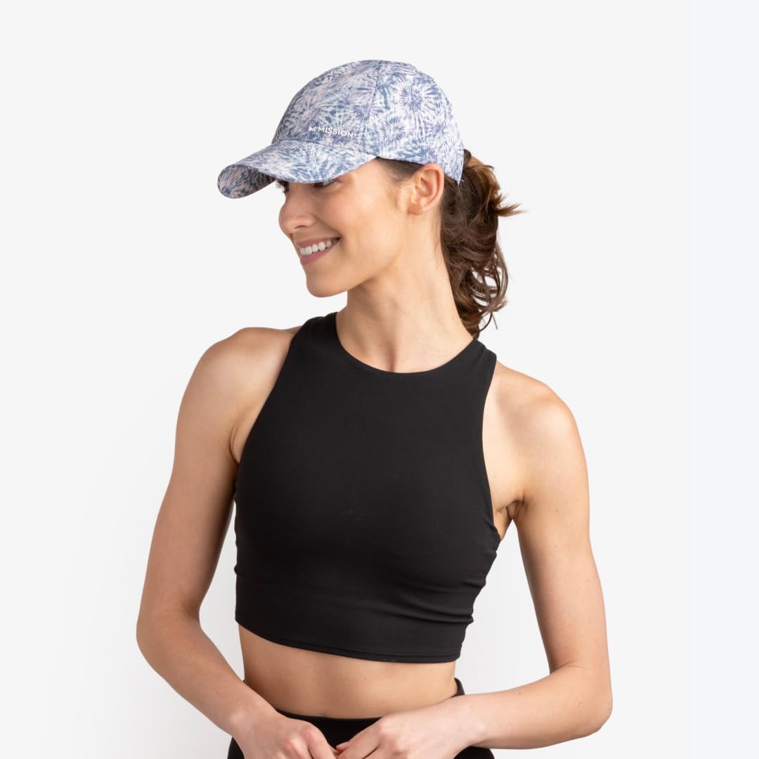 MISSION Cooling UPF Performance Hat - Unisex One Size Cap for Workouts, Golf & Running - Sweat & Water Activated Technology