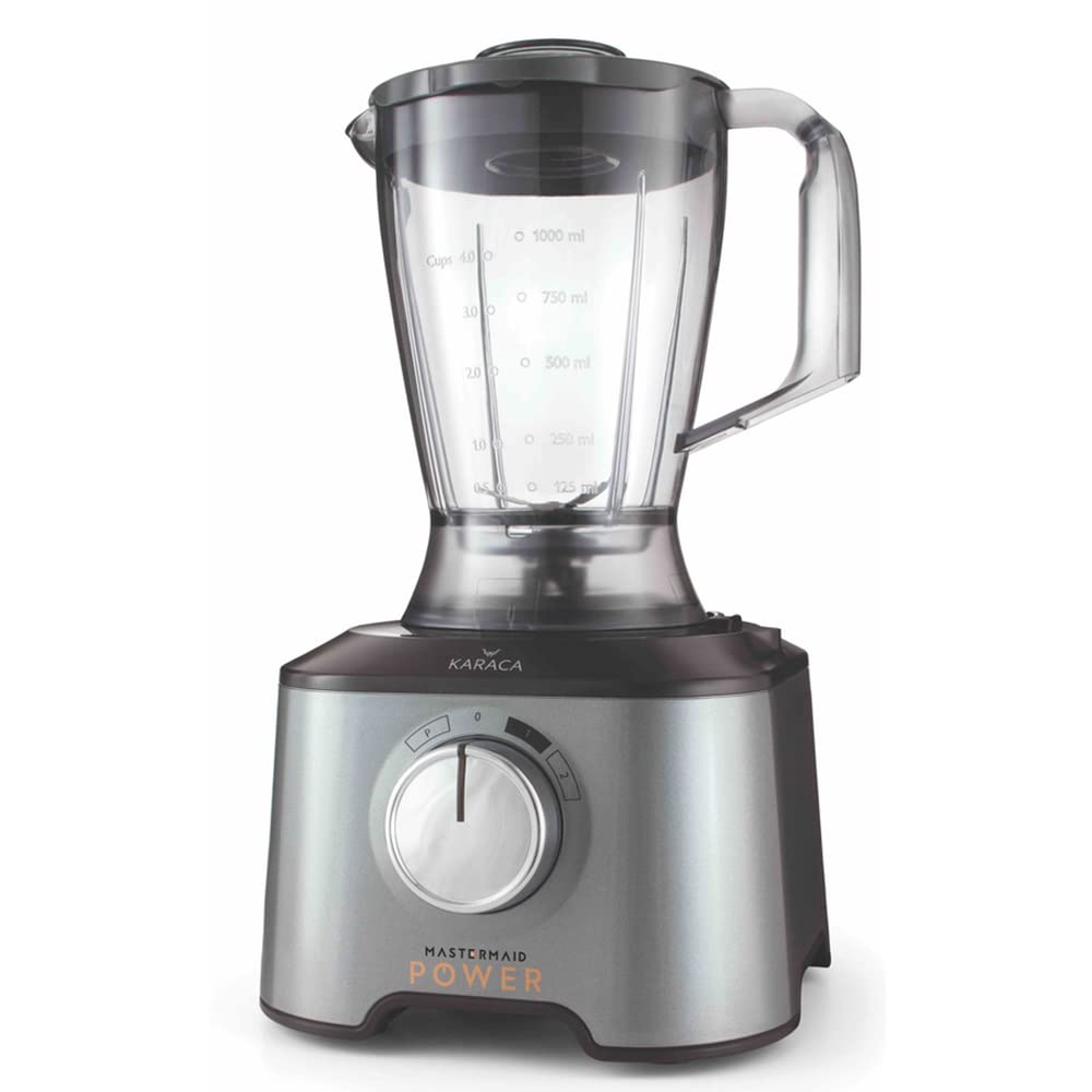 Karaca Mastermaid Power Max 11 in 1 Kitchen Robot Glossy Black 2500 W, Black, Capacity, Chopping, Mixing, Grinding, Grating, Slicing