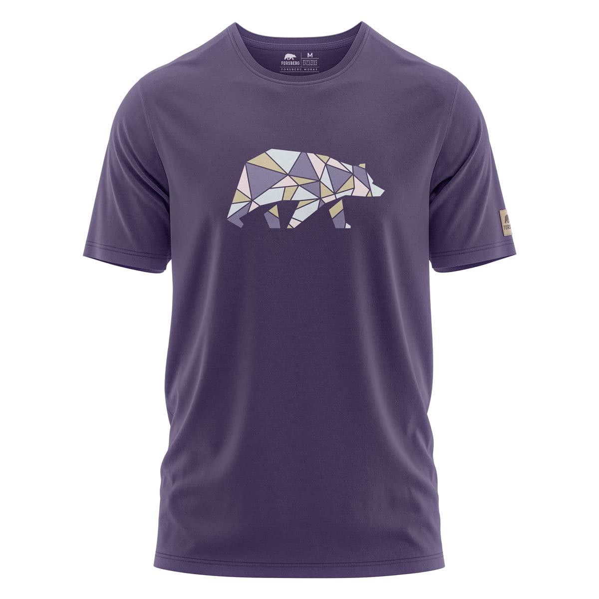 FORSBERG Espenson Men's T-Shirt – Bear Logo Tee with Modern Comfort
