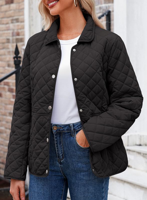 Dokotoo Women’s Quilted Winter Jacket – Warm Puffer Coat with Pockets