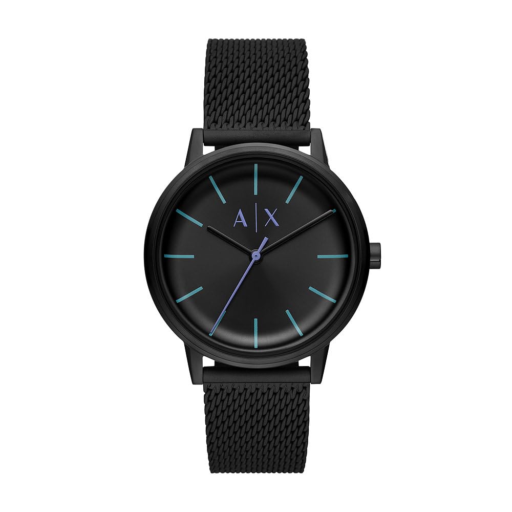 Armani Exchange Watch for Men, Quartz Movement and 42mm Case Size with Stainless Steel, Leather or Silicone Strap