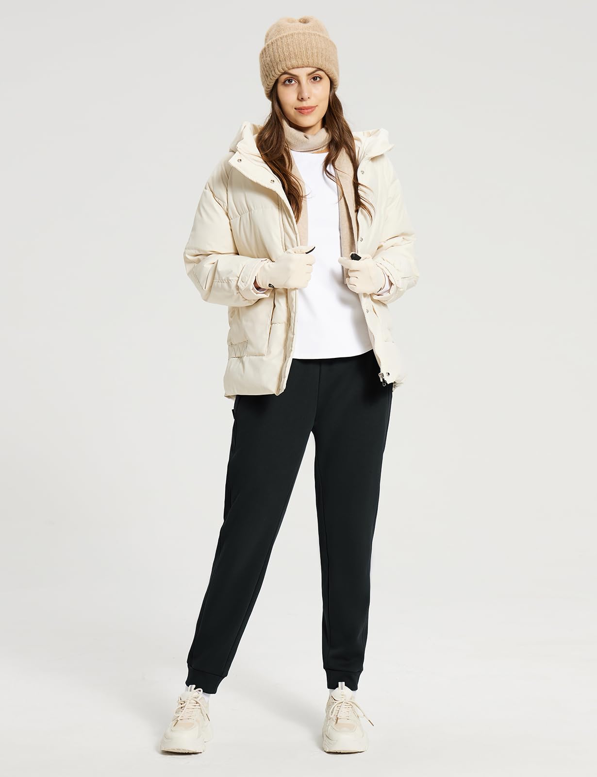 baleaf Women’s Winter Jogging Pants – Fleece-Lined Cotton Blend Sweatpants