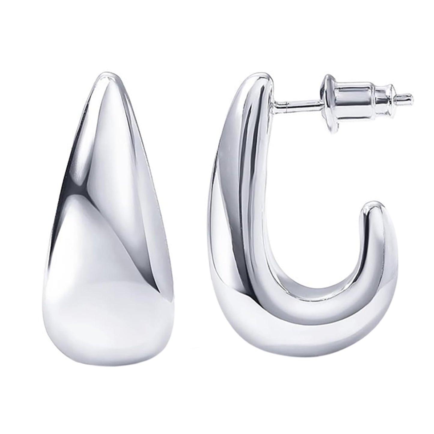 Chunky Gold Hoop Earrings for Women