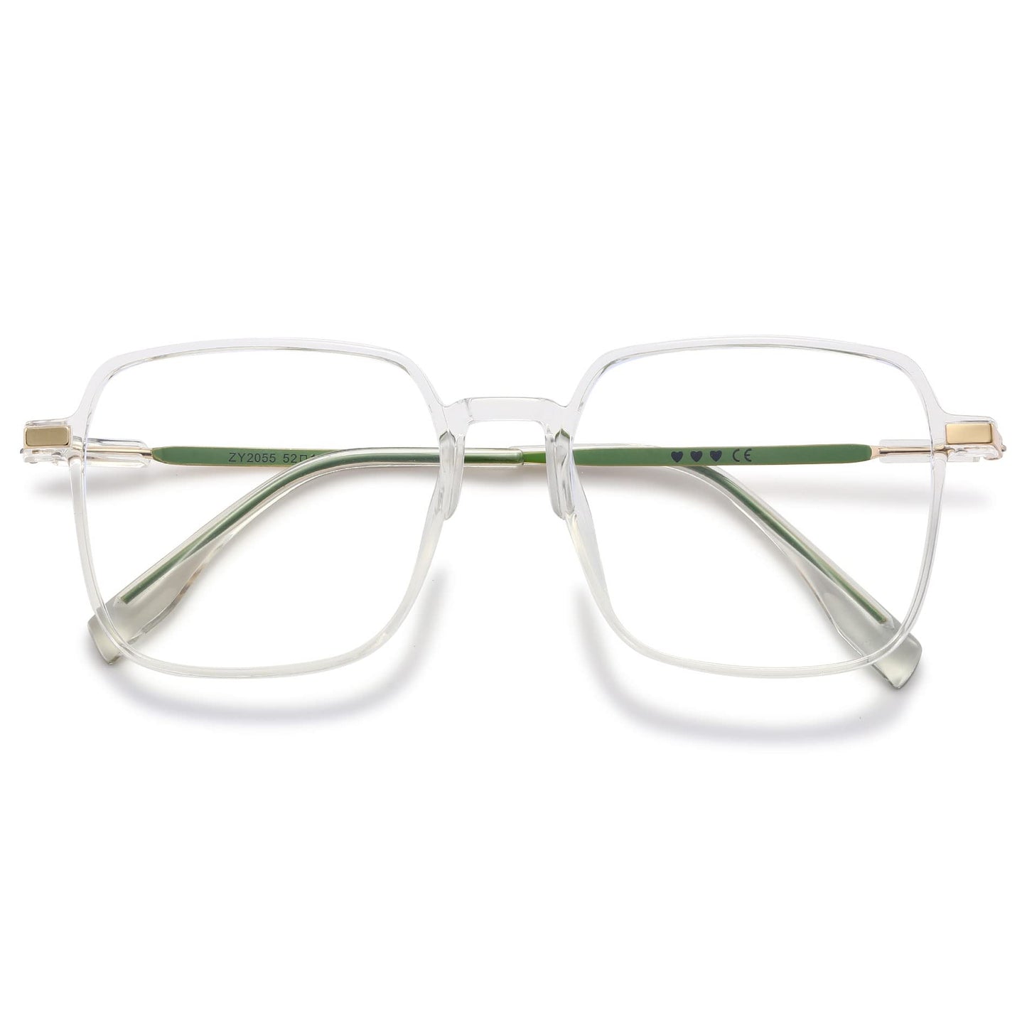 VEVESMUNDO Blaulichtfilter Lesebrille Metall Groß Stylisch Rechteckig Anti Blaulicht Lesehilfen Sehhilfe Brille für Damen Herren
