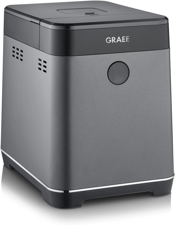 GRAEF Brotbackautomat BA806 | Brotbackmaschine mit 36 Programmen | 500g oder 750g Brot | 60 min Warmhaltefunktion | einstellbare Gehzeiten | 3 Stufen Bräunungsgrad